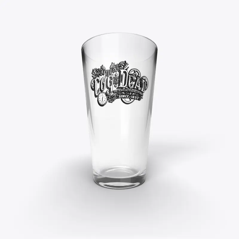 The Cog is Dead - Ornate Pint Glass