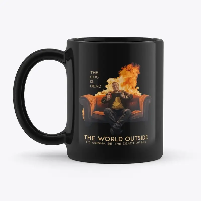 The World Outside - Black Mug