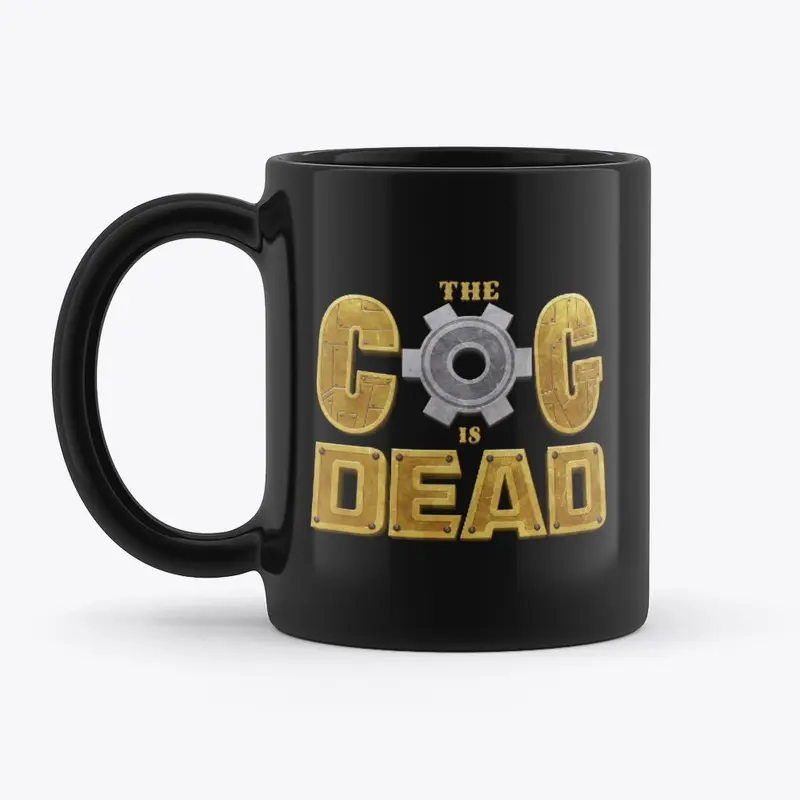 The Cog is Dead Mechanical Black Mug